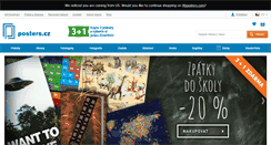 Desktop Screenshot of posters.cz