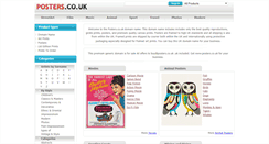 Desktop Screenshot of posters.co.uk