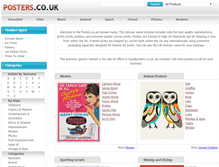 Tablet Screenshot of posters.co.uk